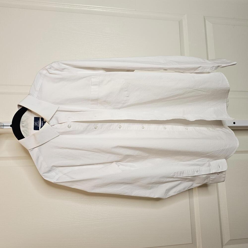George Men's Slim Fit White Dress Shirt